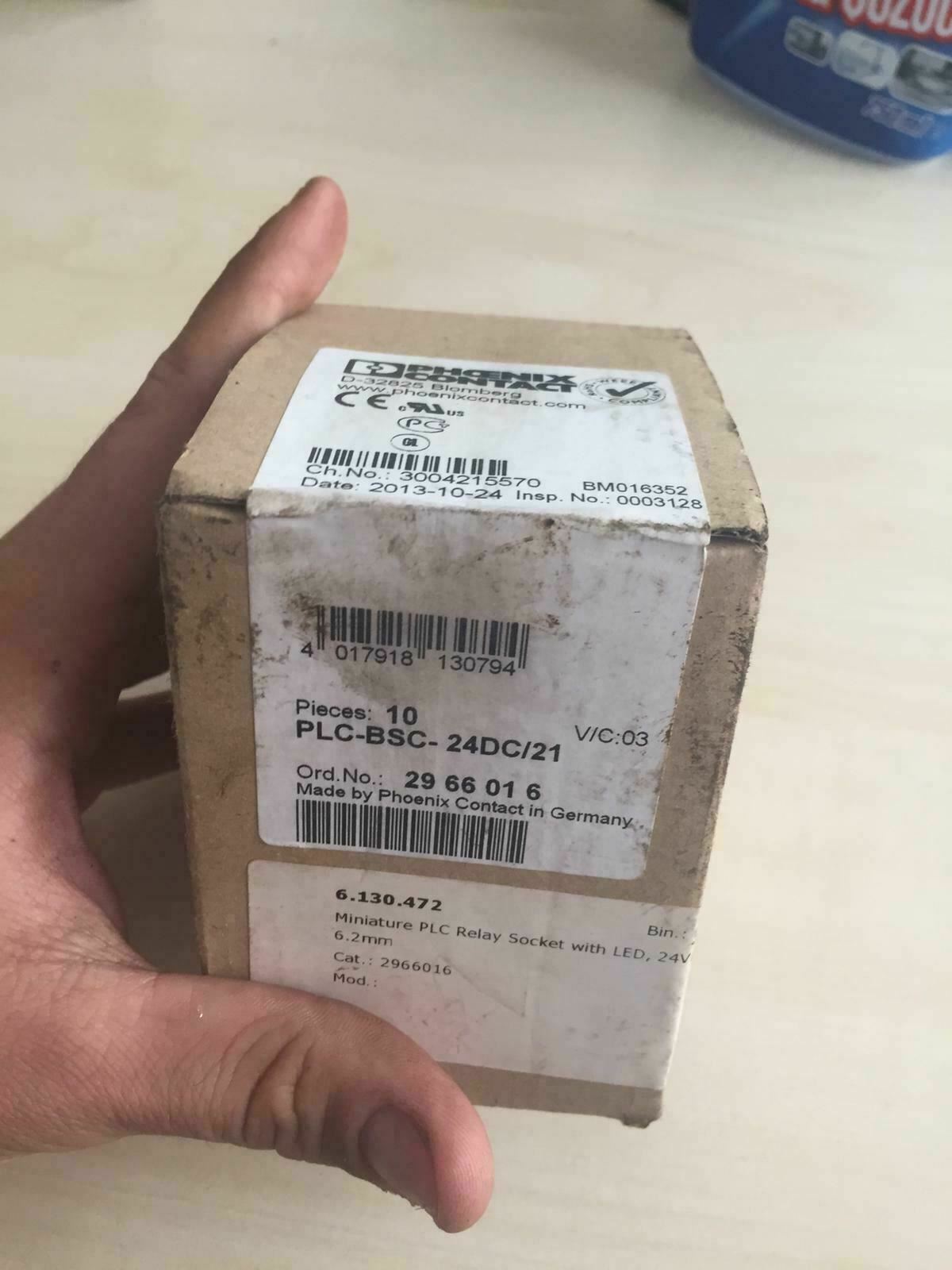 Lot Of 10 Pcs Phoenix Contact Plc-bsc-24dc/21 Terminal Block