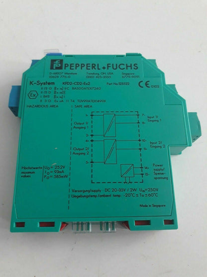 Pepperl Fuchs K-System KFD2-CD2-Ex2