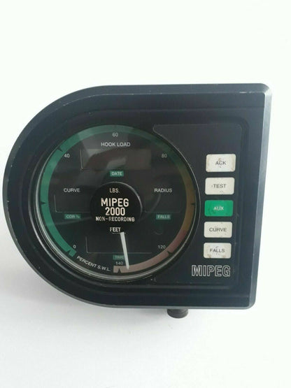 AANDERAA MIPEG 2000 Safe Load Indicator Crane Monitoring SLI Display System