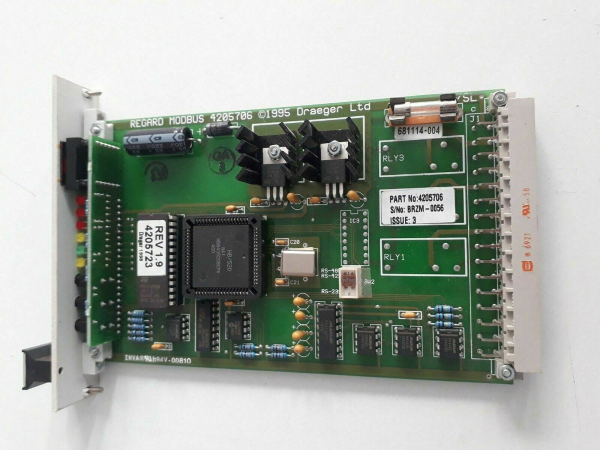DRAGER REGARD MODBUS 4205706 Control Board