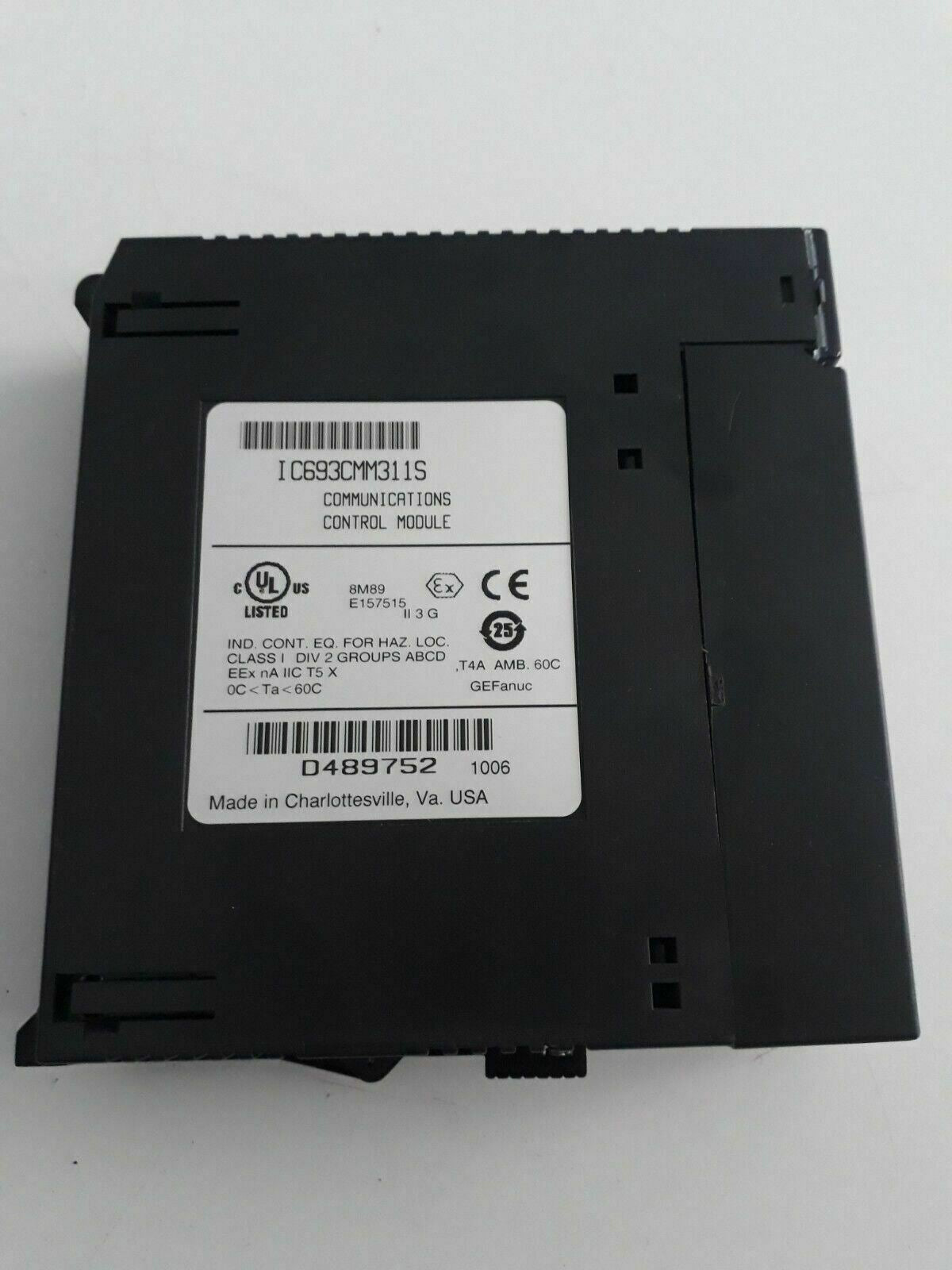 GE FANUC IC693CMM311S COMMUNICATIONS CONTROL MODULE CABLE