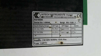 HITECH INSTRUMENTS KG1550R GAS ANALYSER