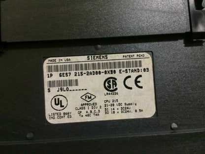 Siemens Simatic S7-200 CPU 215-2 6es7215-2ad00-0xb0 6ES7 215-2AD00-0XB0