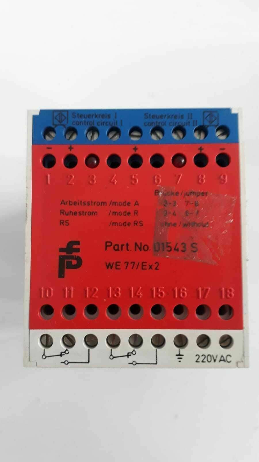 PEPPERL & FUCHS WE77/EX2-220V / WE77EX2 220V