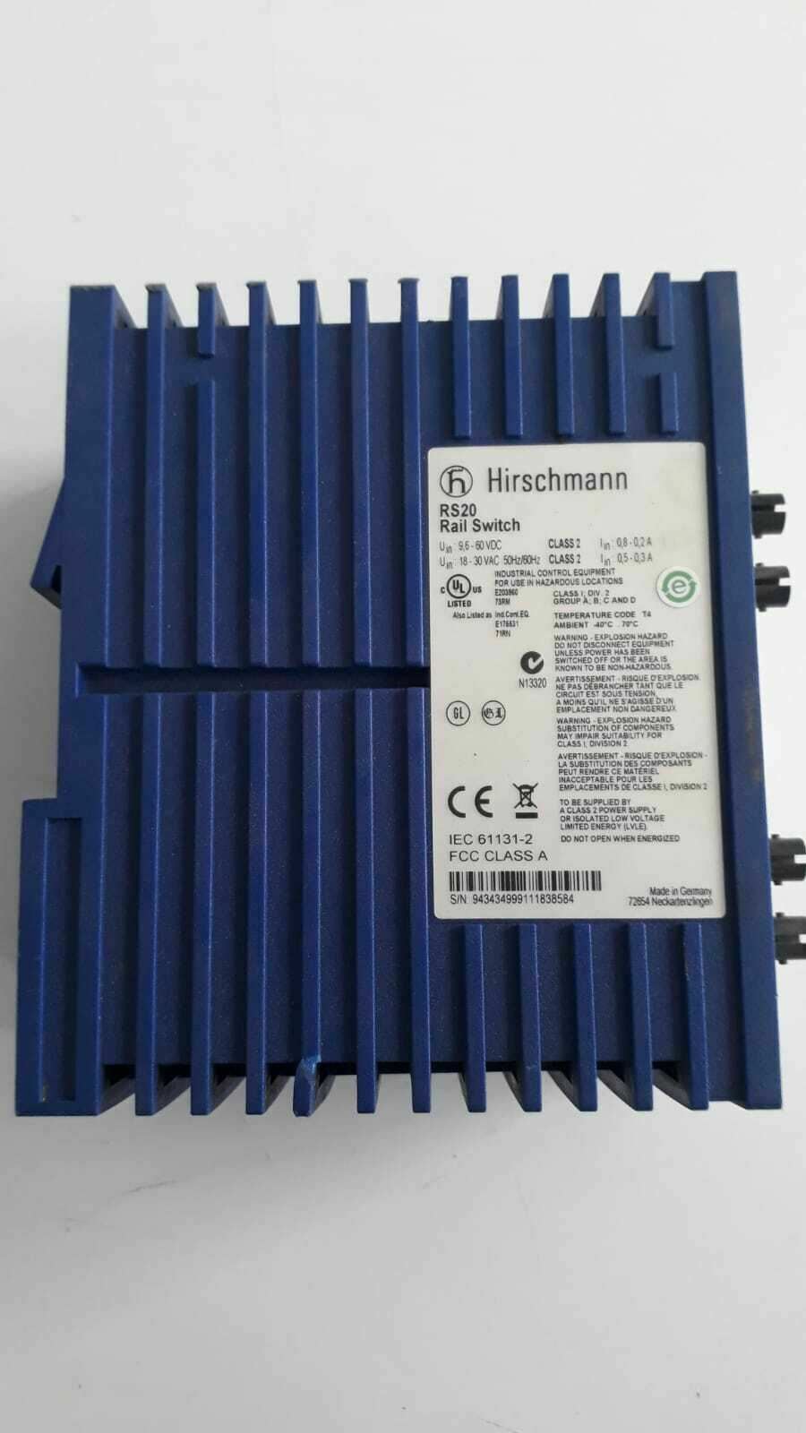 HIRSCHMANN RS20-0800M4M4TDHPHH04.2.02 Rail Switch