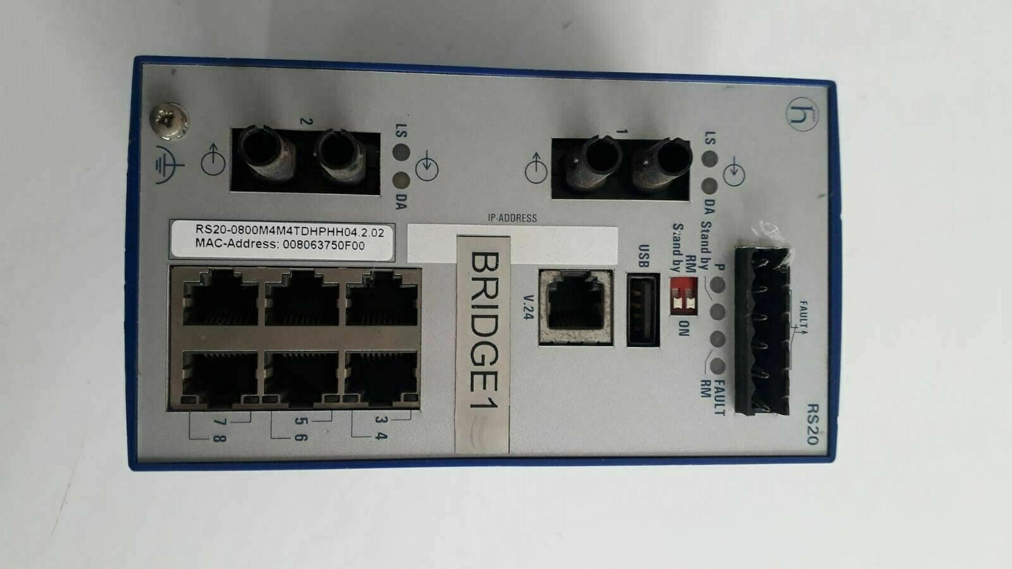 HIRSCHMANN RS20-0800M4M4TDHPHH04.2.02 Rail Switch