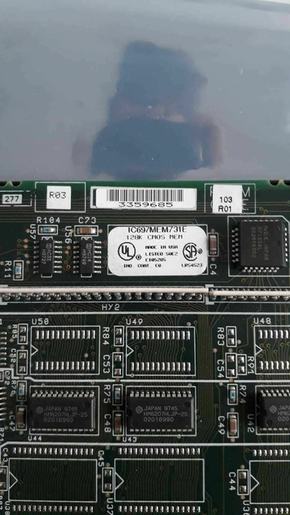 GE FANUC IC697MEM731E 128K CMOS MEM BOARD