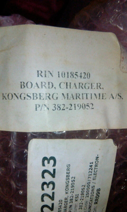 KONGSBERG CHARGER BOARD 382-219052