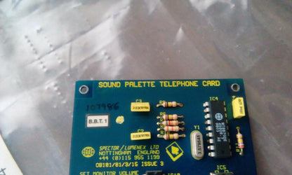 Tyco ifs Spector Lumenex ACE100 Sound Palette card