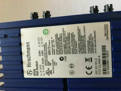 Hirschmann RS20 Rail Switch Ethernet
