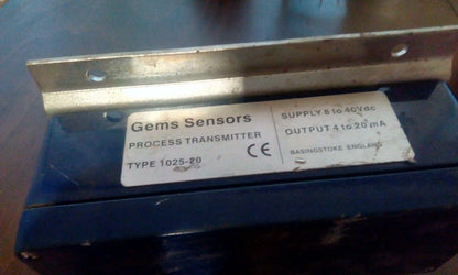 GEMS SENSORS PROCESS TRANSMITTER 1025-20