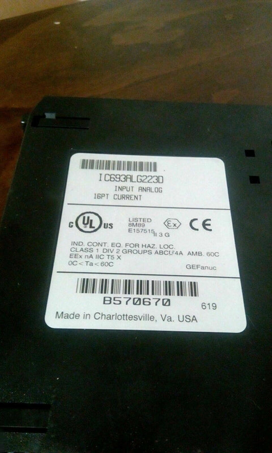 GE-FANUC IC693ALG223D ANALOG INPUT MODULE