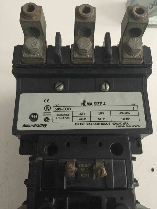 Allen Bradley 509-EOB NEMA SIZE 4 STARTER