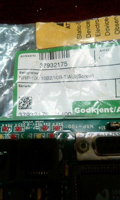 KONGSBERG SIMRAD NRP100 NRP-100 10B2/10B-T/AUI  37932175B