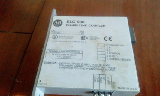 A-B SLC 500 DH-485 LINK COUPLER 1747-AIC SER B ALLEN BRADLEY