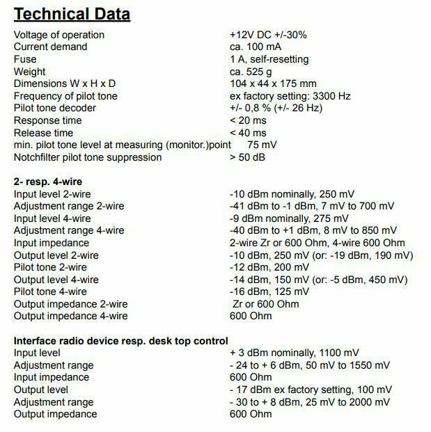 Line-Interface Funk Tronic GmbH FT634a DFU693003 Funktronic DFU 693003