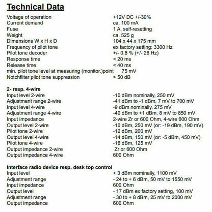 Line-Interface Funk Tronic GmbH FT634a DFU693003 Funktronic DFU 693003