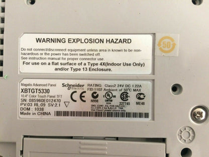 Schneider Electric  XBTGT5330 Touch Panel