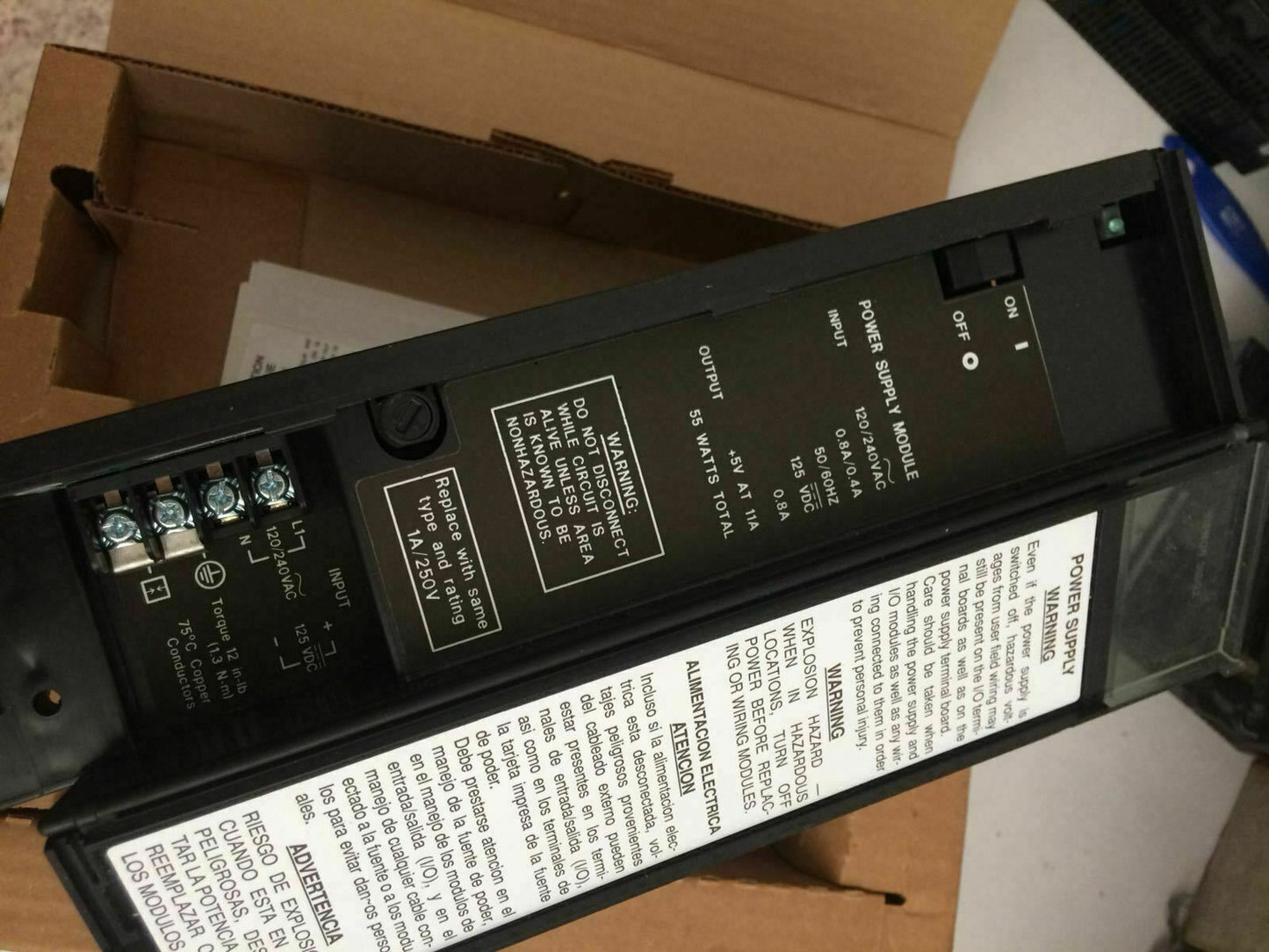 GE-Fanuc IC697PWR712K Power Supply alspa 80-75 120/240 VAC 55W