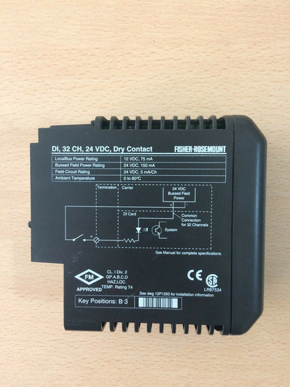 DeltaV emerson  KJ3001X1-CA1 REV.E dry contact