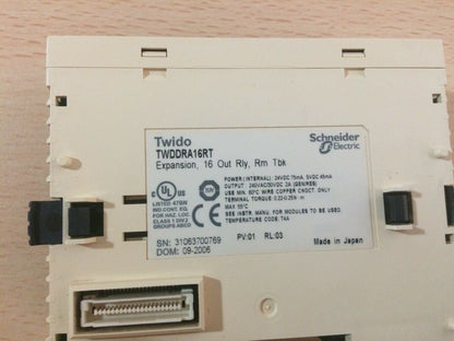 Schneider twido TWDDRA16RT twddra16rt expansion module