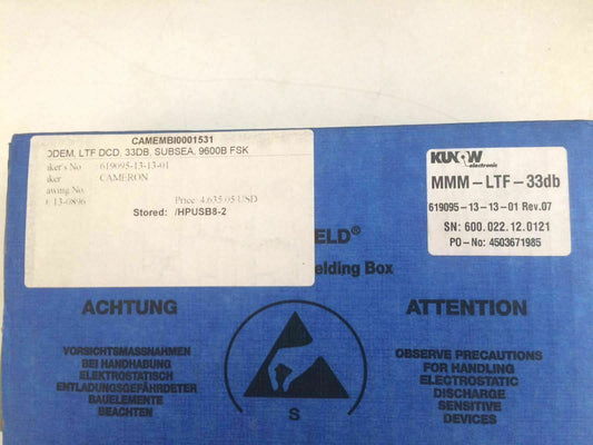 Kunow Pep Kontron 4503671985 MMM-LTF-33db LTF DCD SUBSEA 619095-13-13-01