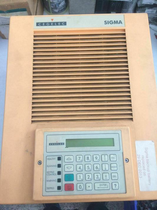 Cegelec SIGMA CONTROLLER 20X4494/20X4350/30