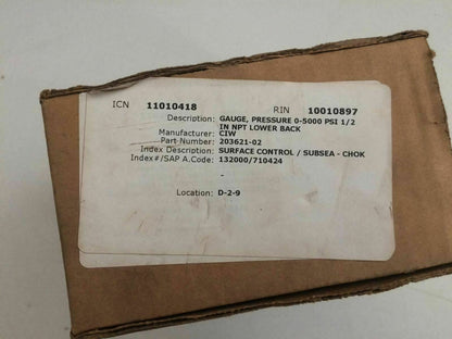 Wika 233.54 4” Prsessure Manometer 5000 Psi