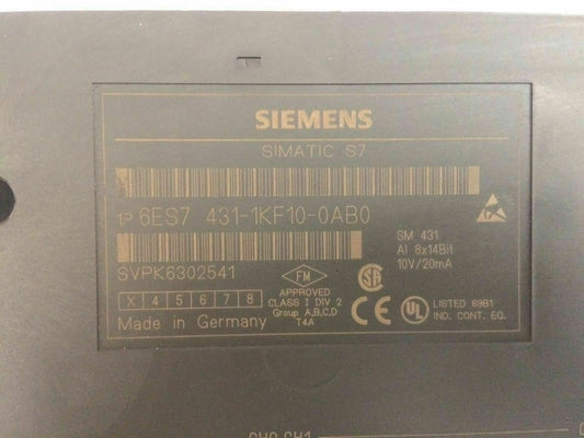 Siemens SIMATIC S7-400, SM 431 6ES7 431-1KF10-0AB0  Free Express Shipping