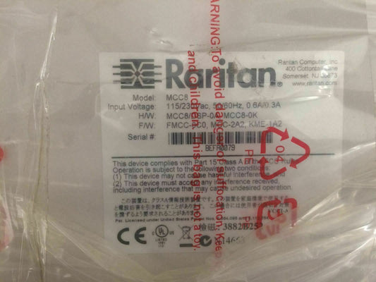 Raritan MCC8 DSP-0A 942014-001 II 8-port KVM Switch