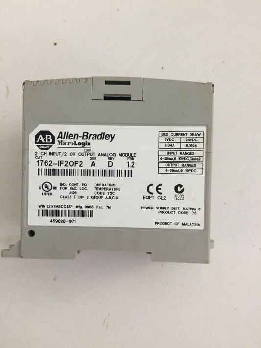 Allen Bradley MicroLogix 1762-IF2OF2