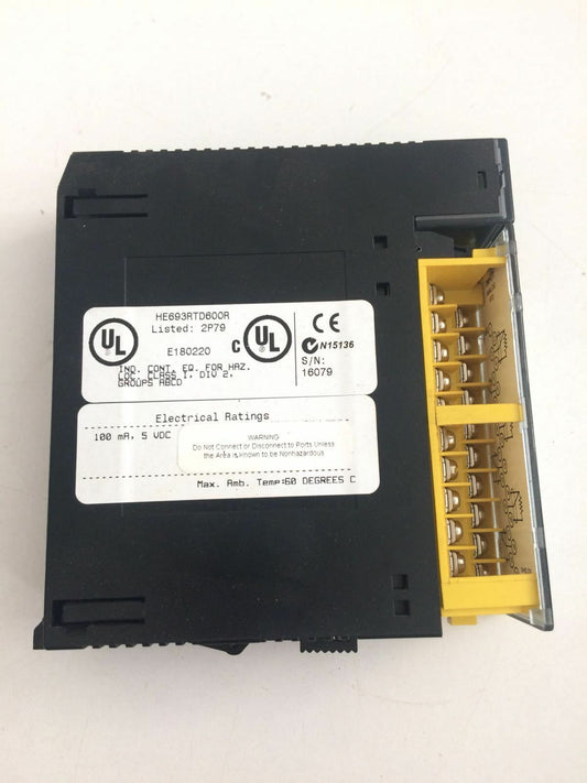 GE FANUC Horner HE693RTD600R HE693RTD600R 6 Chanel RTD Input Mod