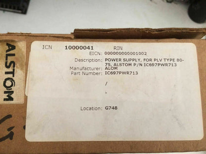 GE-Fanuc IC697PWR713H Power Supply Alspa 80-75