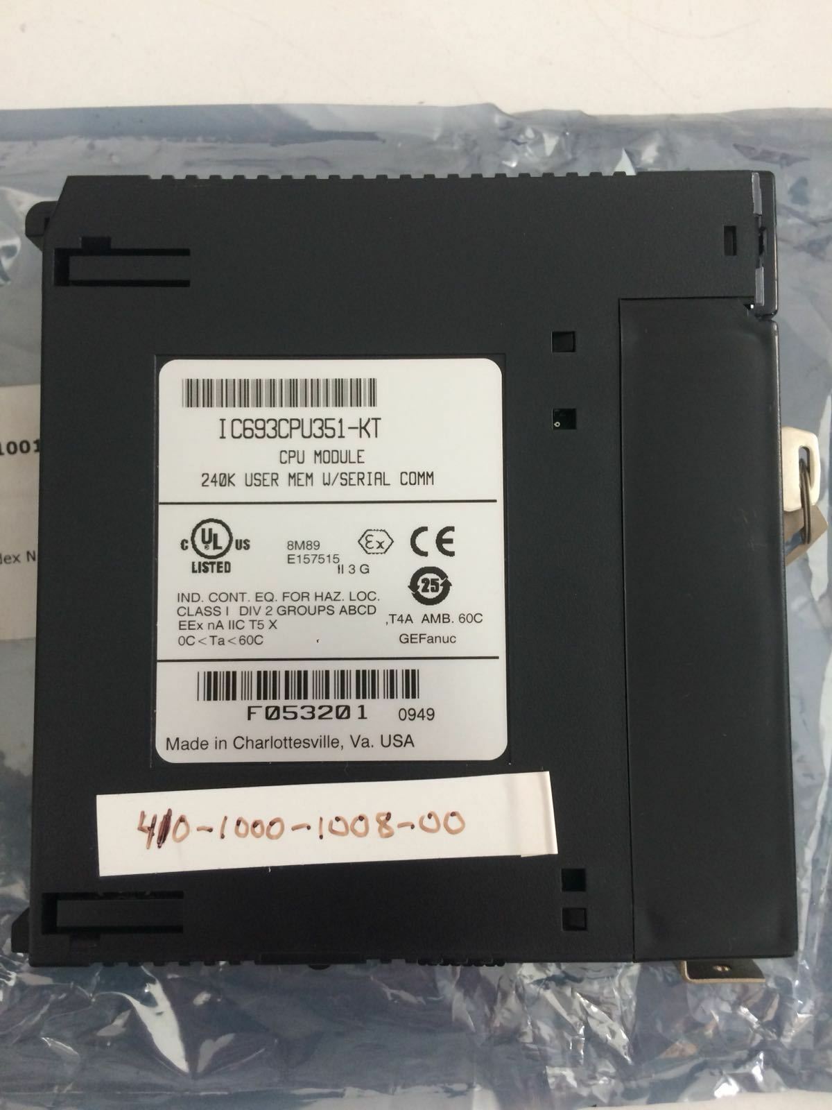 GE FANUC IC693CPU351-KT Free Dhl Express Shipping