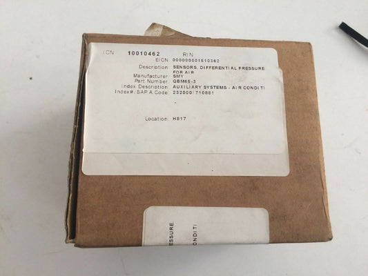 Siemens QBM65-3 Air Differential Pressure Sensor 0-300pa