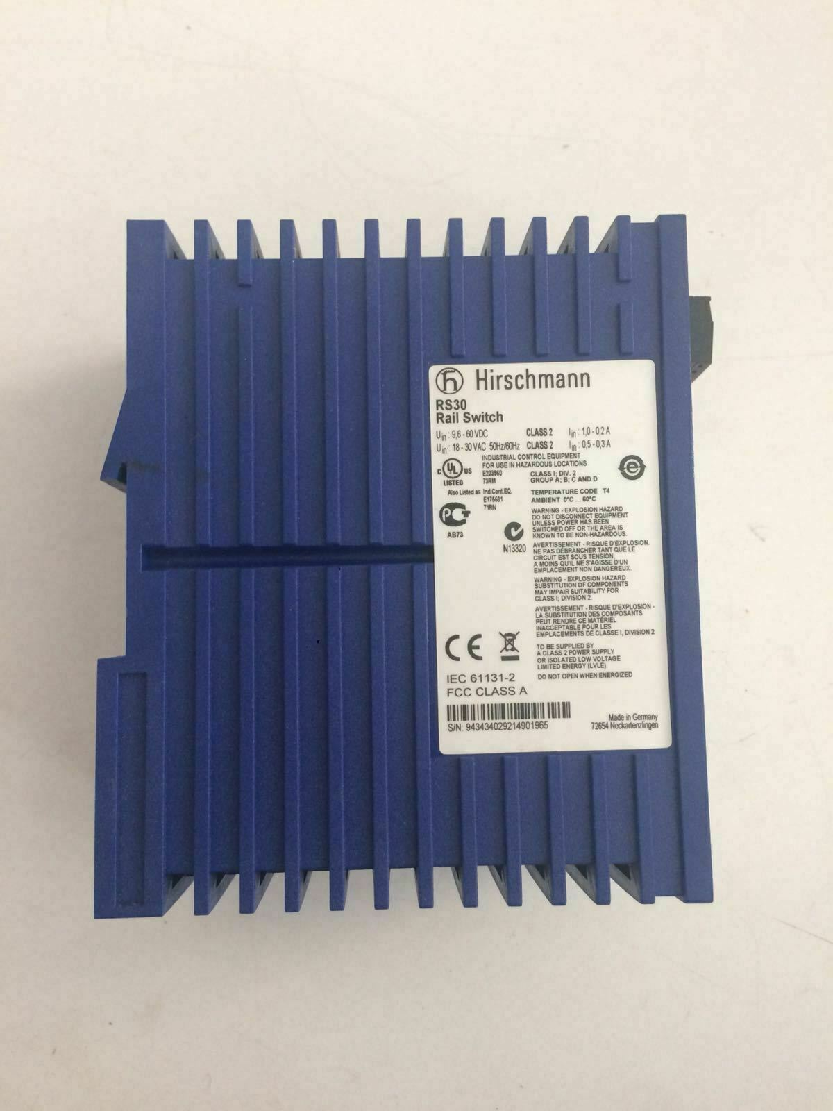 Hirschmann RS30-0802T1T1SDAEHH07.0.02 Rail Switch