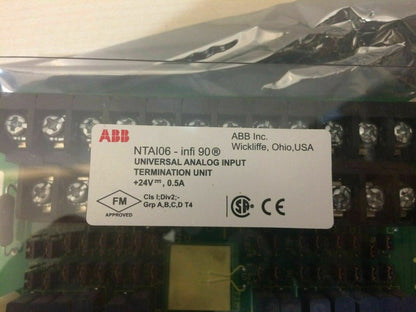 ABB NTAI06 Analog Input Termination Unit