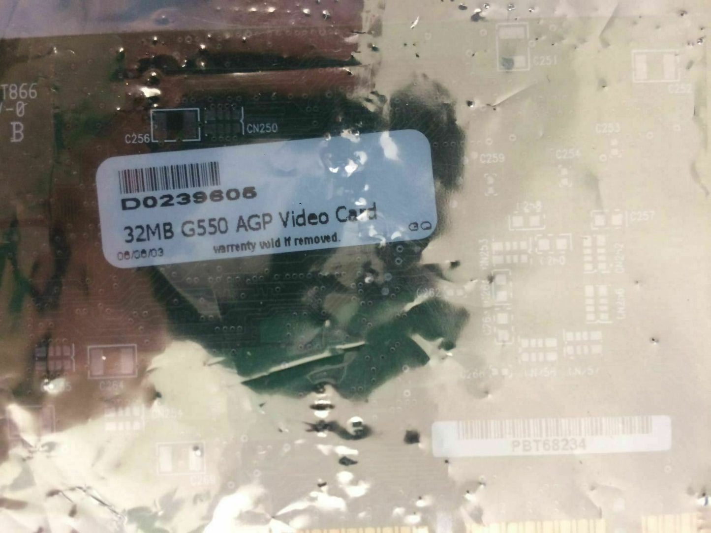 MATROX G550 AGP 32MB Video Card G55+MDHA32DB