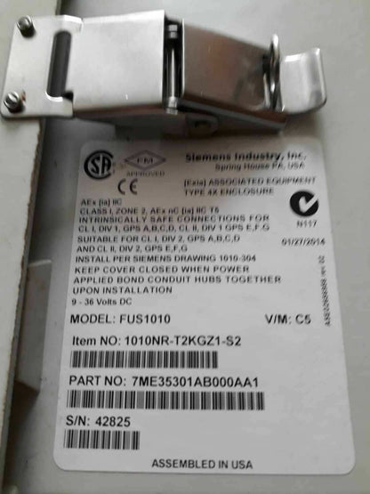 Siemens SITRANS FUS1010 7ME35301AB000AA1 withTWO 1011NFPS-B3-S2 1010NR-T2KGZ1-S2