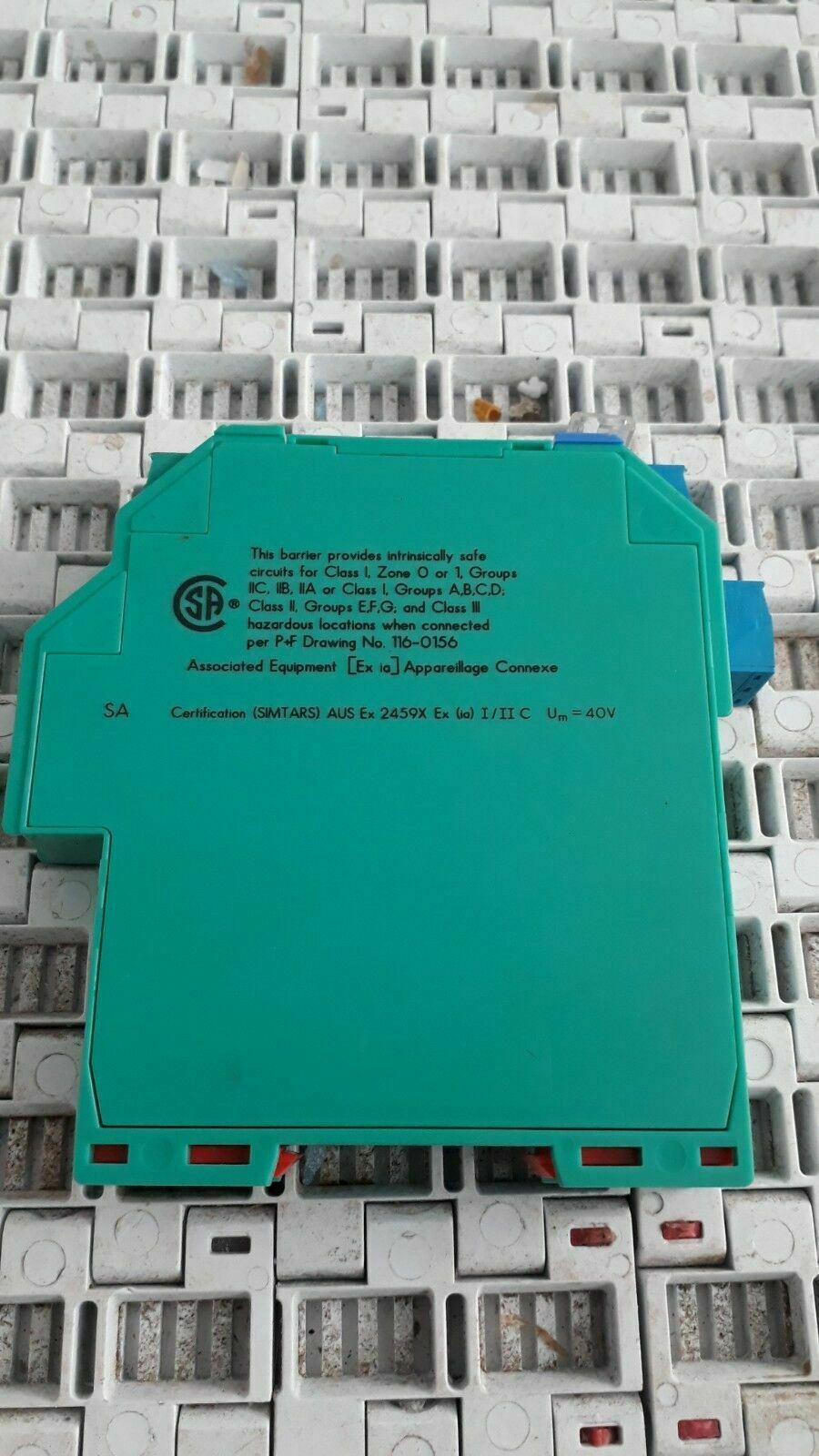 Pepperl Fuchs Kfd0-ro-ex2 KFD0-RO-EX2 Intrinsically Safe Isolator Barrier