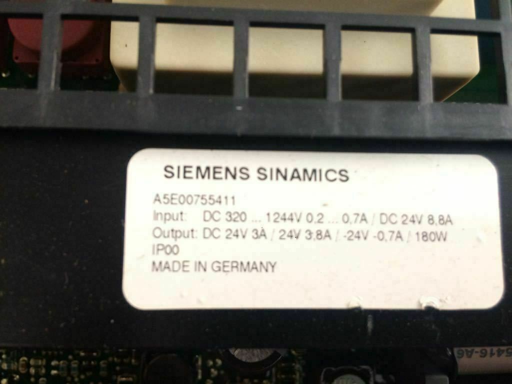 SIEMENS A5E00755411 S120 VARIABLE-FREQUENCY DRIVE POWER BOARD PSBC2