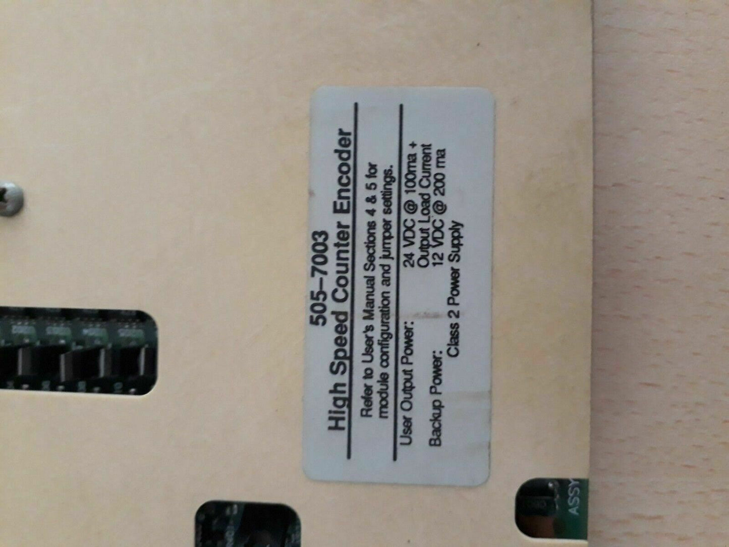 5057003 - SIEMENS - 505-7003 / HIGH SPEED COUNTER ENCODER MODULE