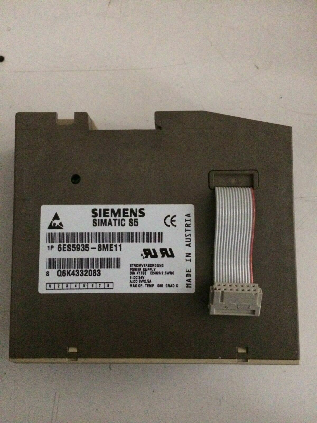 SIEMENS 6ES5 935-8ME11 SIMATIC S5 S5-100U PS 935 MODULE Free Express Shipping