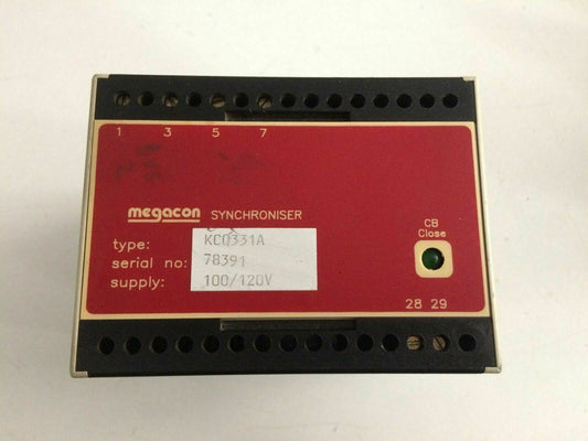 MEGACON KCQ331A SYNCHRONISER RELAY AUX.VOLTS 100/120V 50/60Hz