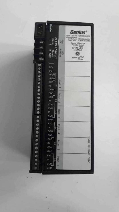 GE FANUC GENIUS I/O BLOCK IC660TBA026M  IC660EBA026M