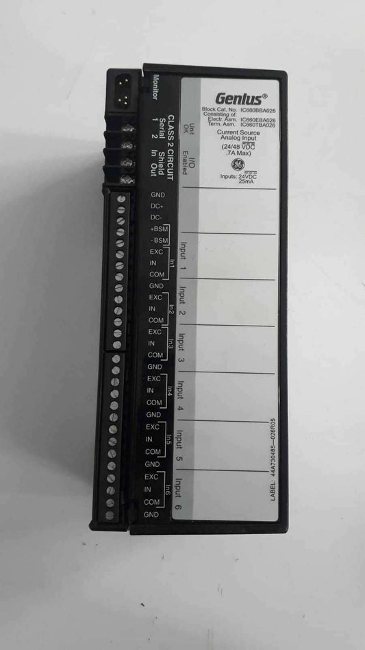 GE FANUC GENIUS I/O BLOCK IC660TBA026M  IC660EBA026M