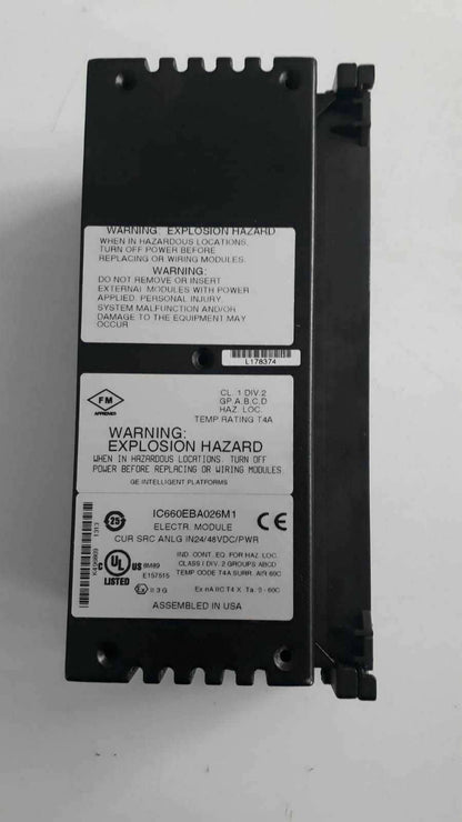 GE FANUC GENIUS I/O BLOCK IC660TBA026M  IC660EBA026M