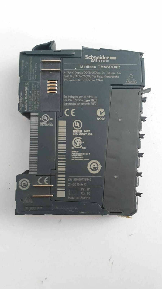 Schneider Modicon TM5SDO4R   Module 4DO 30 VDC 5A/230VAC 10A Relay C/O