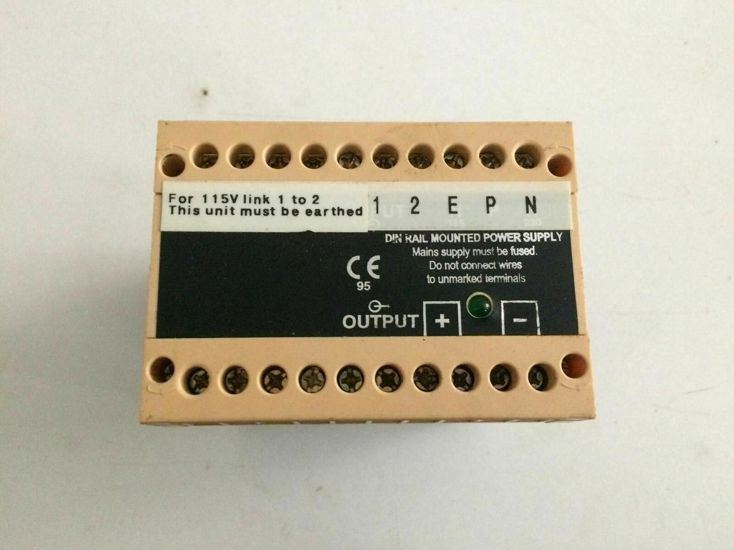 CONVEL MODEL 42024J DIN RAIL MOUNTED POWER SUPPLY