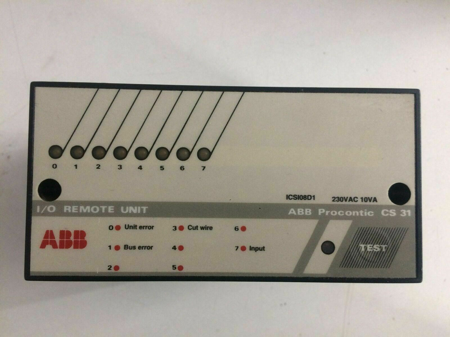 ABB Procontic CS31 ICSI08D1 I/0 Remote Unit 230VAC 10VA